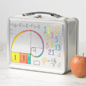 Fibonacci Sequence & Golden Ratio Math Metal Lunch Metall Brotdose (Beispiel)