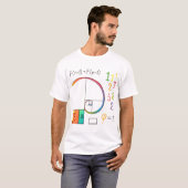 Fibonacci Sequence & Golden Ratio Math T - Shirt (Vorne ganz)