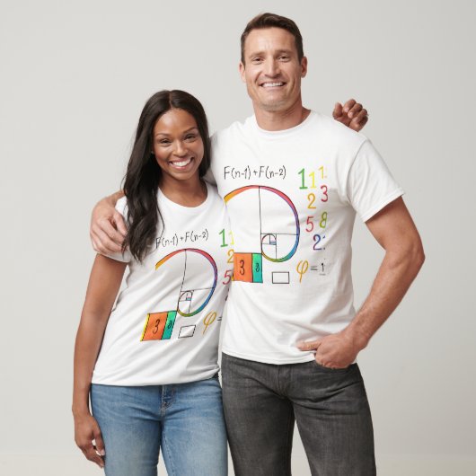 Fibonacci Sequence & Golden Ratio Math T - Shirt (Unisex)