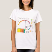 Fibonacci Sequence & Golden Ratio Math T - Shirt (Vorderseite)