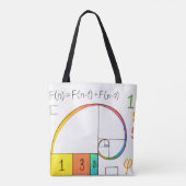 Fibonacci Sequence & Golden Ratio Math Tote Bag Tasche (Rückseite)