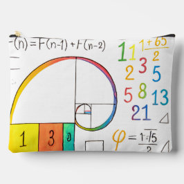 Fibonacci Sequence & Golden Ratio Math Zip Pouch Zubehörtasche