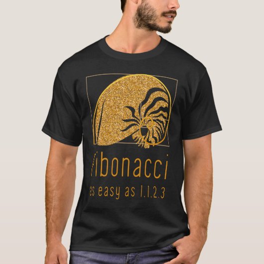Fibonacci Sequence & Golden Ratio Nature Nautilus T-Shirt (Vorderseite)