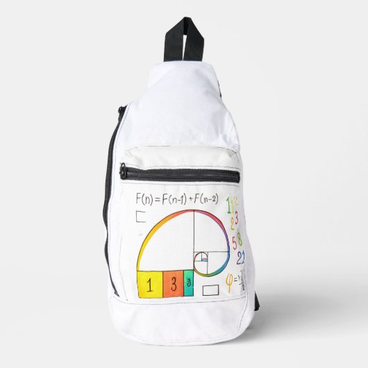Fibonacci Sequence & Golden Ratio Sling Bag (Vorderseite)
