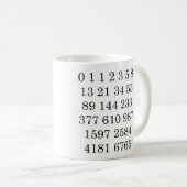 Fibonacci Sequence Mug Math Fibonacci Numbers Mug Kaffeetasse (VorderseiteRechts)