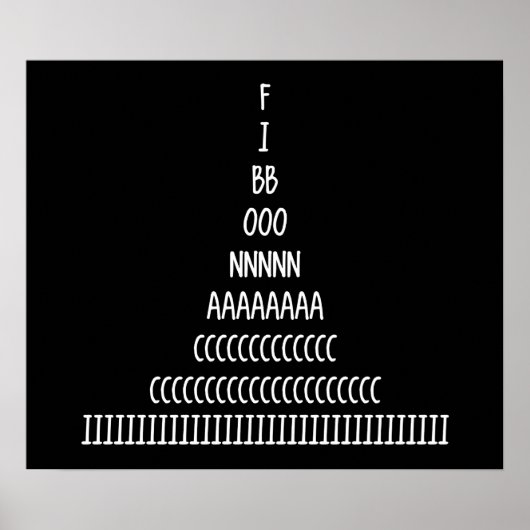 Fibonacci Sequence Poster (Vorne)