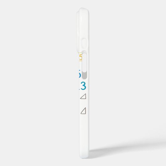 Fibonacci Sequence Spiral iPhone Case (Rückseite / Links)