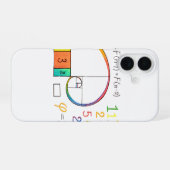 Fibonacci Sequence Spiral iPhone Case 16 Hülle (Rückseite (Horizontal))