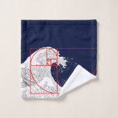 Fibonacci-Sequenz und die große Welle Badhandtuch Set (Waschlappen)