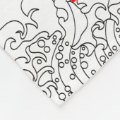 Fibonacci-Sequenz und die große Welle Fleecedecke (Ecke)