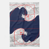 Fibonacci-Sequenz und die große Welle Geschirrtuch (Vertikal)