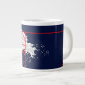 Fibonacci-Sequenz und die große Welle Jumbo-Tasse (Vorderseite Rechts)