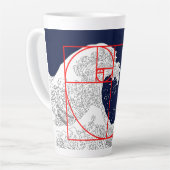 Fibonacci-Sequenz und die große Welle Milchtasse (Linke Ecke)