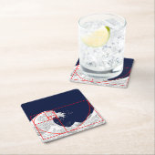 Fibonacci-Sequenz und die große Welle Rechteckiger Pappuntersetzer (Vor Ort)