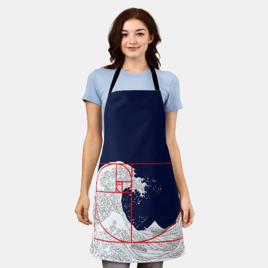 Fibonacci-Sequenz und die große Welle Schürze (Getragen)