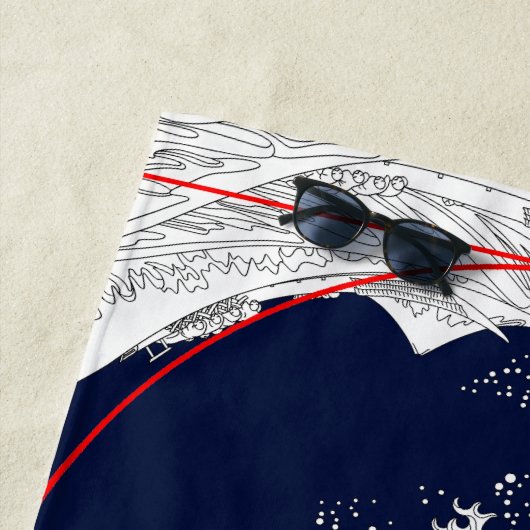 Fibonacci-Sequenz und die große Welle Strandtuch (Beispiel)