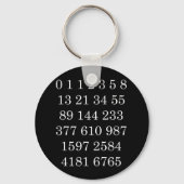 Fibonacci-Sequenznummern Schlüsselkette Math Geek Schlüsselanhänger (Vorderseite)