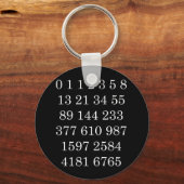 Fibonacci-Sequenznummern Schlüsselkette Math Geek Schlüsselanhänger (Vorderseite)