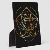 Fibonacci Spiral - Die heilige Geometrie Fotoplatte (Seite)