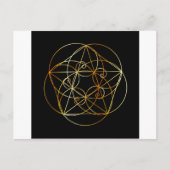 Fibonacci Spiral - Die heilige Geometrie Postkarte (Vorderseite)