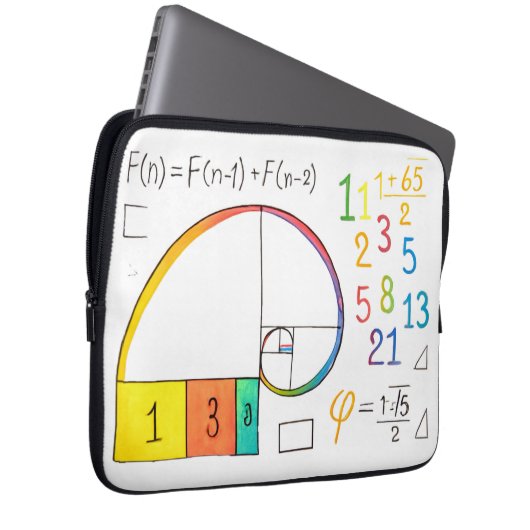 Fibonacci Spiral Electronics Sleeve (Vorne Rechts)