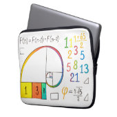 Fibonacci Spiral Electronics Sleeve (Vorderseite Links)