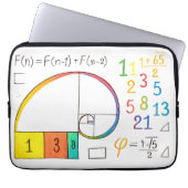 Fibonacci Spiral Electronics Sleeve (Vorderseite)