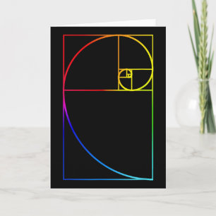 Fibonacci-Spiral-Geometrie Heilige Spirituelle Zen Karte
