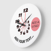 Fibonacci Spiral Große Wanduhr (Winkel)