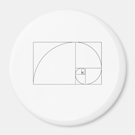 Fibonacci Spiral Magnet (Vorne)