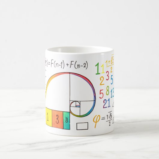 Fibonacci Spiral Mah Tasse (Mittel)