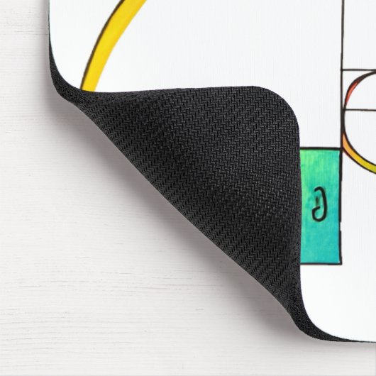 Fibonacci Spiral Math Mousepad (Ecke)