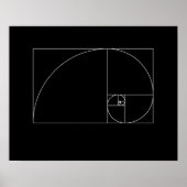 Fibonacci Spiral Poster (Vorne)