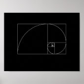 Fibonacci Spiral Poster (Vorne)