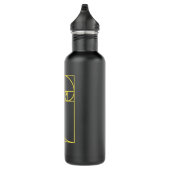 Fibonacci Spiral Sacred Geometry Edelstahlflasche (Rechts)