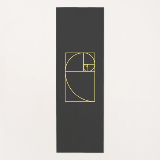 Fibonacci Spiral Sacred Geometry Yogamatte (Vorderseite)