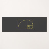 Fibonacci Spiral Sacred Geometry Yogamatte (Vorderseite (Horizontal))