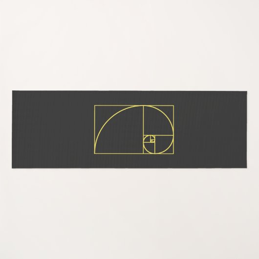 Fibonacci Spiral Sacred Geometry Yogamatte (Vorderseite (Horizontal))