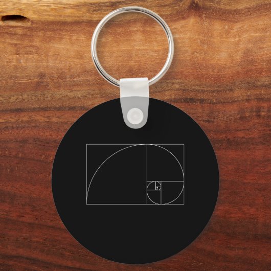 Fibonacci Spiral Schlüsselanhänger (Vorderseite)