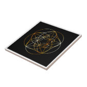 Fibonacci-Spirale die heilige Geometrie Fliese (Seite)