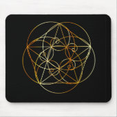 Fibonacci-Spirale die heilige Geometrie Mousepad (Vorne)