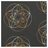 Fibonacci-Spirale die heilige Geometrie Stoff (Nahaufnahme)