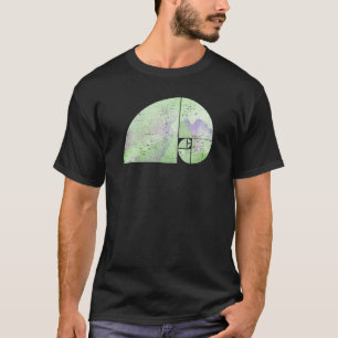 Fibonacci-Spirale-Elefant Goldener Schnitt gru T-Shirt