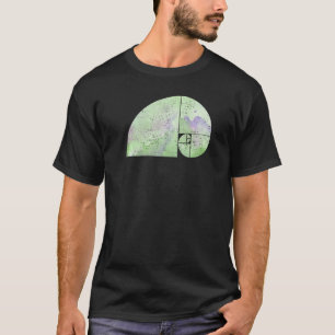Fibonacci-Spirale-Elefant  Goldener Schnitt  grung T-Shirt