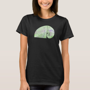 Fibonacci-Spirale-Elefant  Goldener Schnitt  grung T-Shirt