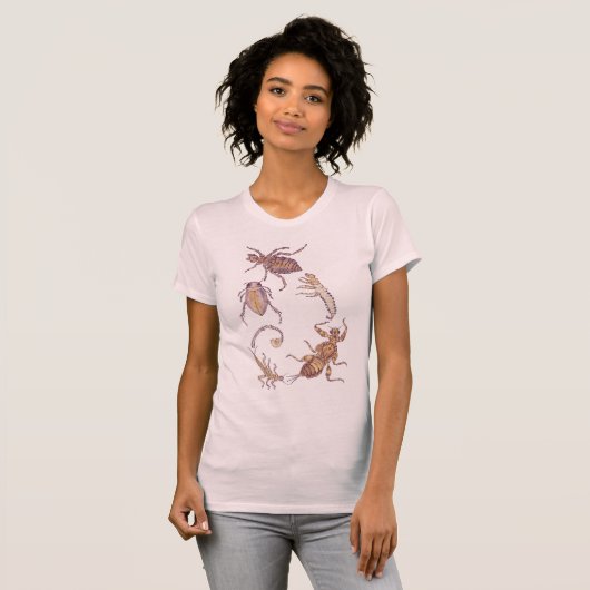 Fibonacci-Süßwasserkäfer T-Shirt (Vorne ganz)