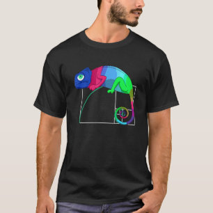 Fibonacci Tag Golden Ratio Math Chameleon Math T-Shirt