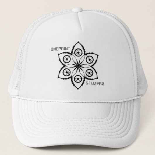 Fibonacci Trucker Hat/Cap Sacred Geometry Truckerkappe (Vorderseite)