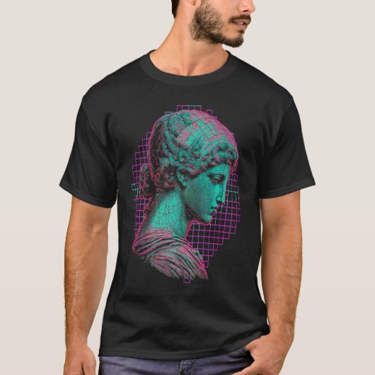 Fibonacci Vaporwave-Ästhetik T-Shirt (Vorderseite)