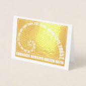 Fibonacci Zahlen, Goldenes Verhältnis Folienkarte (Vorderseite)